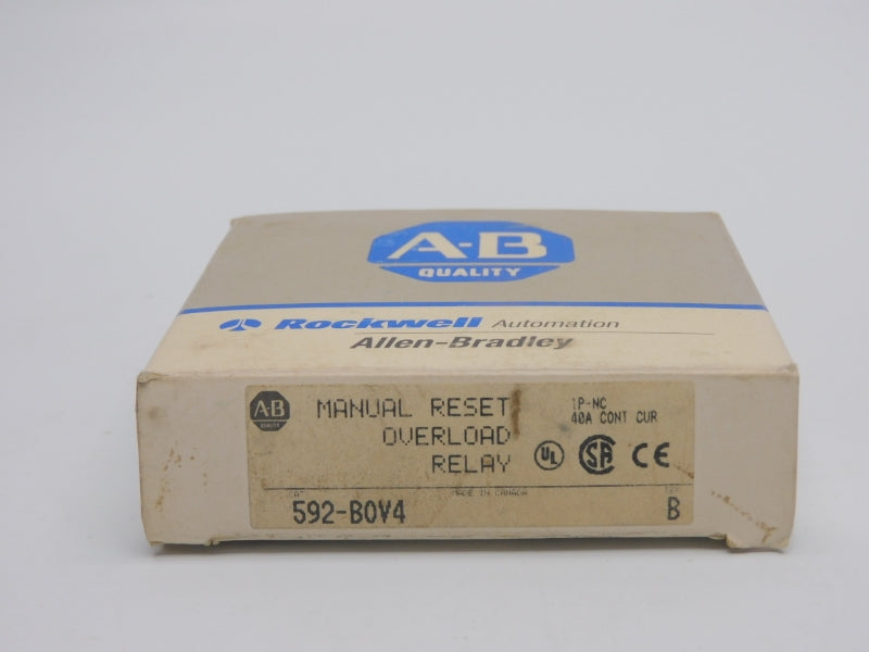 ALLEN BRADLEY 592-B0V4 SER. B 600VAC 40A (GY/BL) NSMP