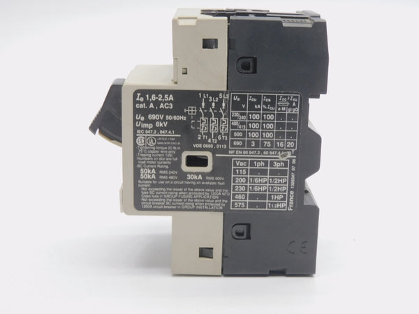 TELEMECANIQUE GV2-M07 690V 1.6-2.5A (AS PICTURED) NSNP