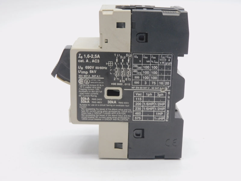 TELEMECANIQUE GV2-M07 690V 1.6-2.5A (AS PICTURED) NSNP