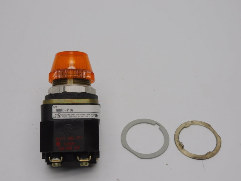 ALLEN BRADLEY 800T-P16A SER. T 120V (NO BULB) (GY/BL) NSMP