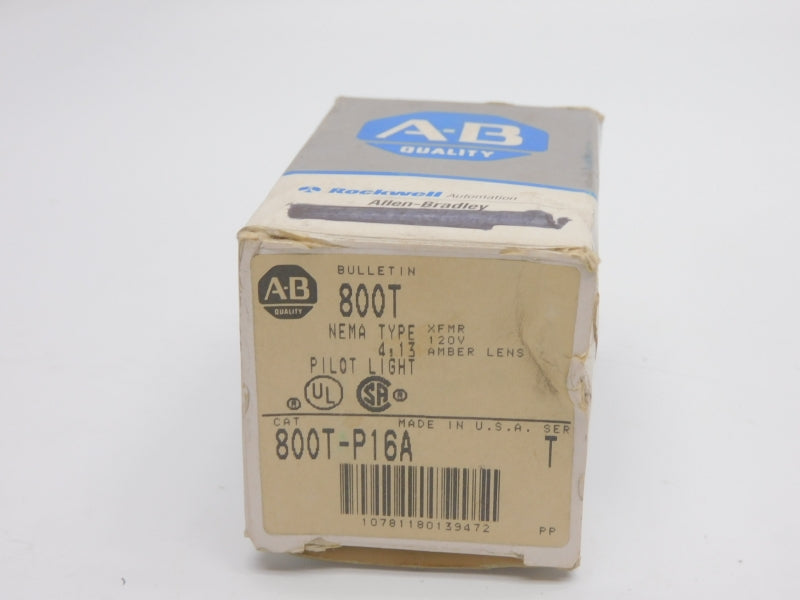 ALLEN BRADLEY 800T-P16A SER. T 120V (NO BULB) (GY/BL) NSMP
