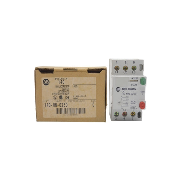 ALLEN BRADLEY 140-MN-0250 SER. C 690V 1.6-2.5A (BR/WH) NSMP