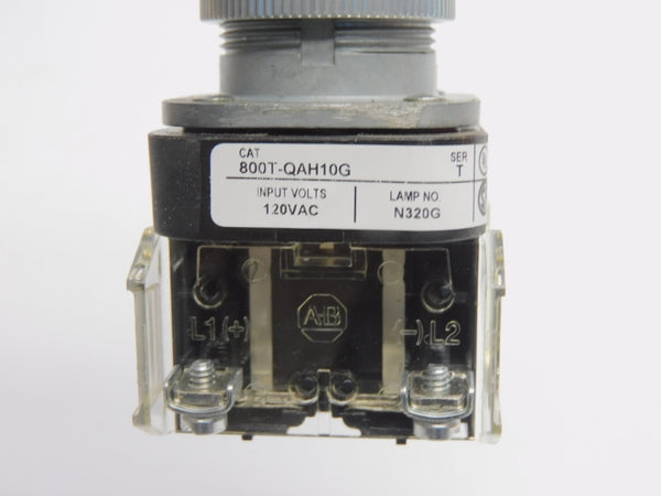 ALLEN BRADLEY 800T-QAH10G SER. T 120V (BR/WH) NSMP