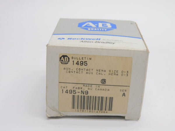 ALLEN BRADLEY 1495-N9 SER. A 600V (GY/BL) NSMP