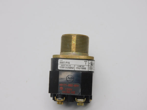 ALLEN BRADLEY 800T-P16 SER. T (NO BULB) (AS IS) (WH) NSMP