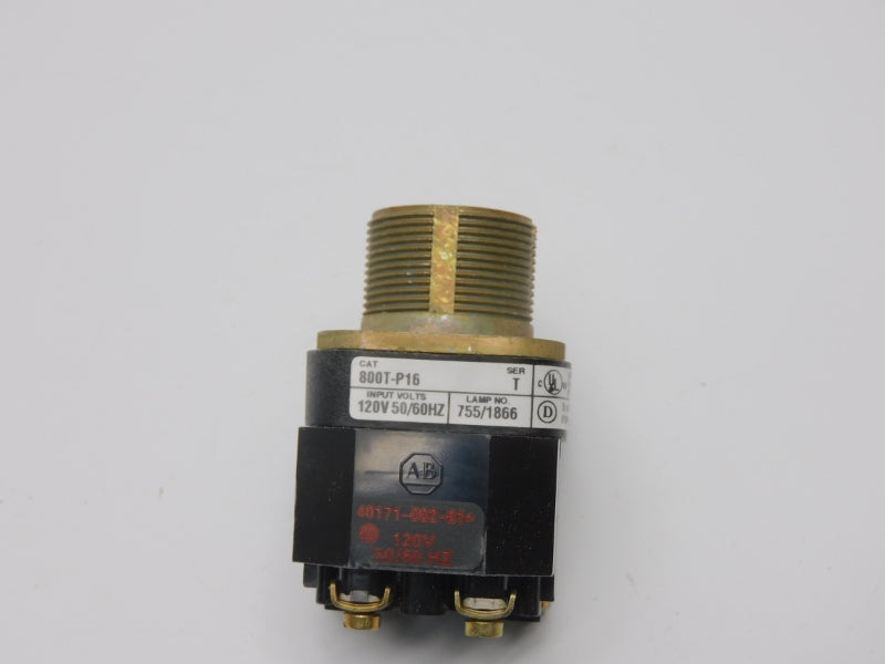 ALLEN BRADLEY 800T-P16 SER. T (NO BULB) (AS IS) (WH) NSMP