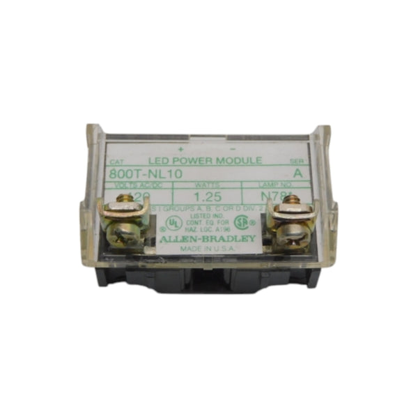 ALLEN BRADLEY 800T-NL10 SER. A 120V NSNP