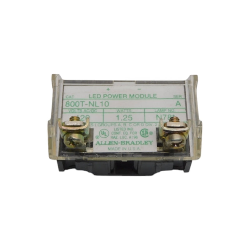 ALLEN BRADLEY 800T-NL10 SER. A 120V NSNP