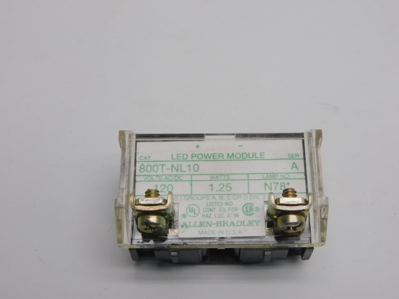 ALLEN BRADLEY 800T-NL10 SER. A 120V NSNP
