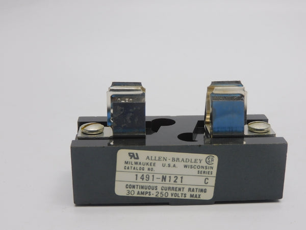 ALLEN BRADLEY 1491-N121 SER. C 250V 30A (BK/YL) NSMP