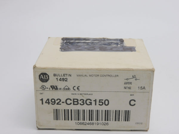 ALLEN BRADLEY 1492-CB3G150 SER. C 277V 15A (WH) NSMP