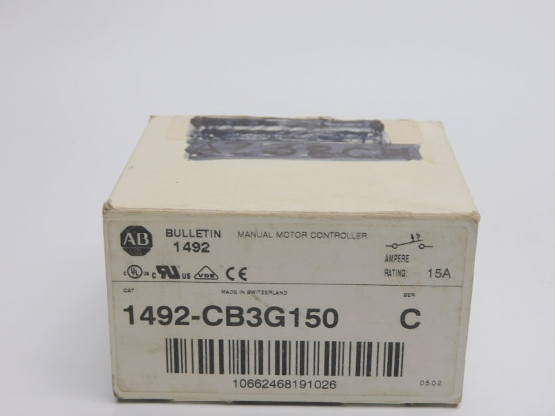 ALLEN BRADLEY 1492-CB3G150 SER. C 277V 15A (WH) NSMP
