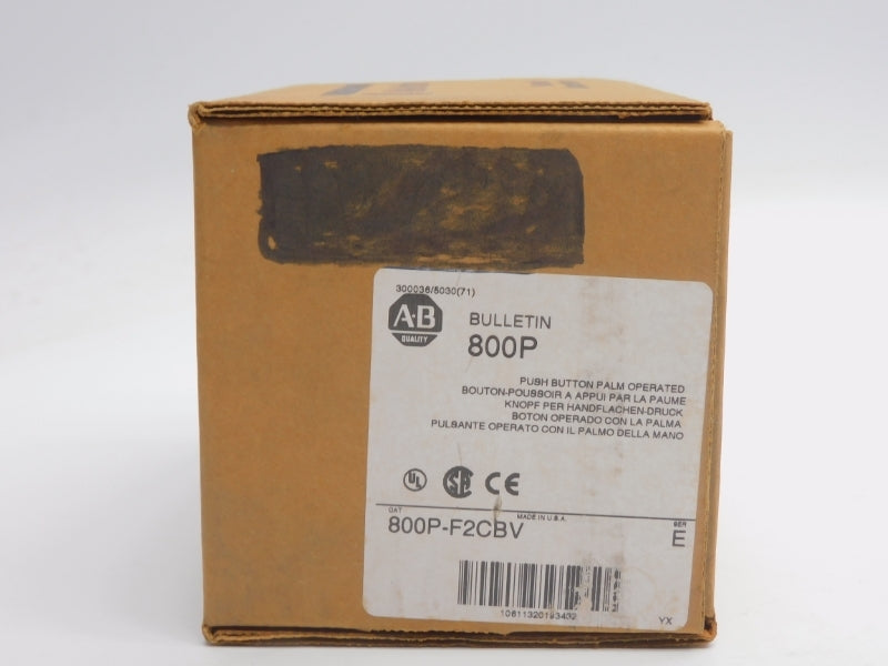 ALLEN BRADLEY 800P-F2CBV SER. E 600V (BR/WH) NSMP
