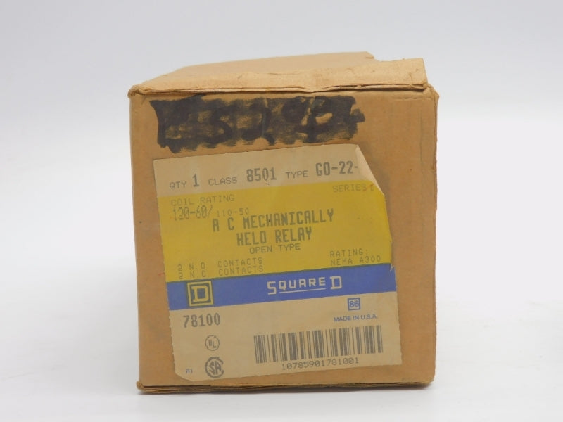 SQUARE D 8501GO22GL SER. D 110/120V 10A NSMP