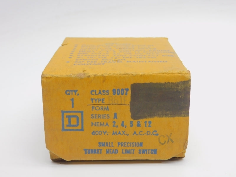 SQUARE D 9007B61F SER. A 120-600V 10A NSMP