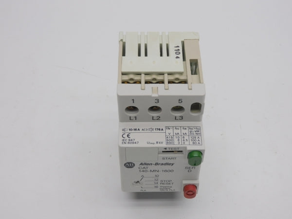ALLEN BRADLEY 140-MN-1600 SER. D 690V 10-16A (BR/WH) NSMP