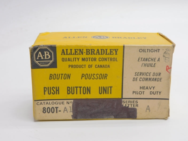 ALLEN BRADLEY 800T-A1 SER . A (BK/YL) NSMP