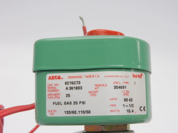 ASCO 8215C73 110/120V 25PSI 1-1/2" NSNP