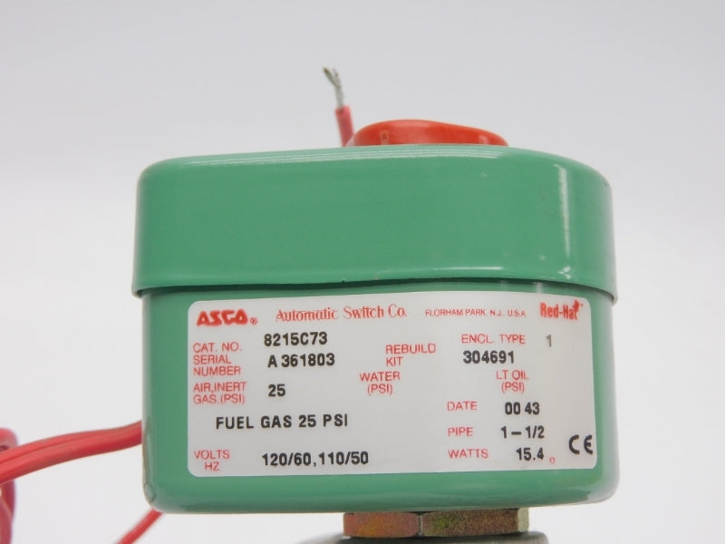 ASCO 8215C73 110/120V 25PSI 1-1/2" NSNP