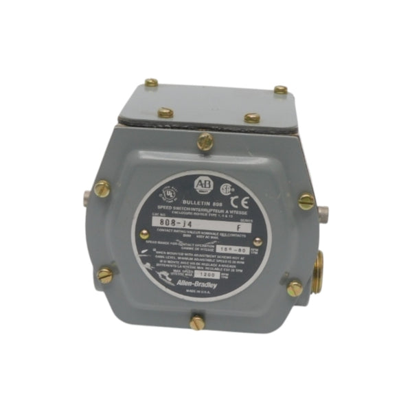 ALLEN BRADLEY 808-J4 SER. F 600VAC NSNP
