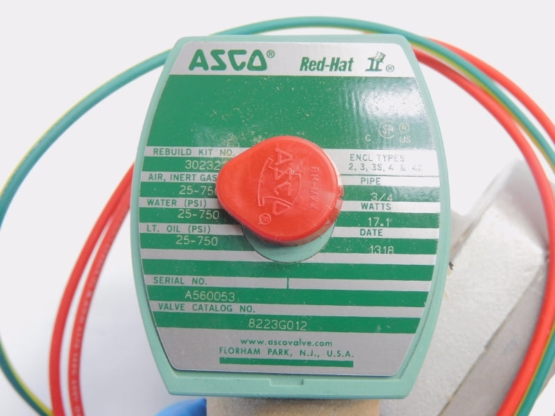 ASCO 8223G012 110/120V 25-750PSI 3/4" NSMP