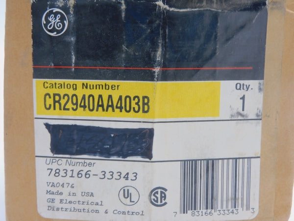GENERAL ELECTRIC CR2940AA403B 600V NSMP