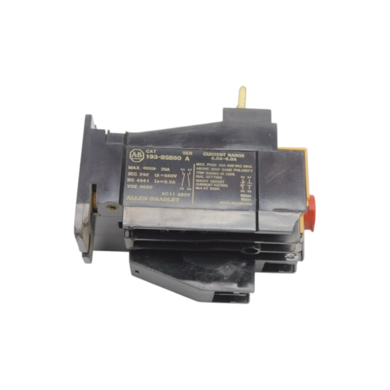 ALLEN BRADLEY 193-BSB60 SER. A 660V 4.0-6.0A NSNP