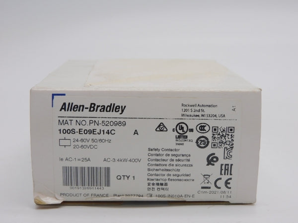ALLEN BRADLEY 100S-E09EJ14C SER. A 20-60VDC 25A (WH) NSMP