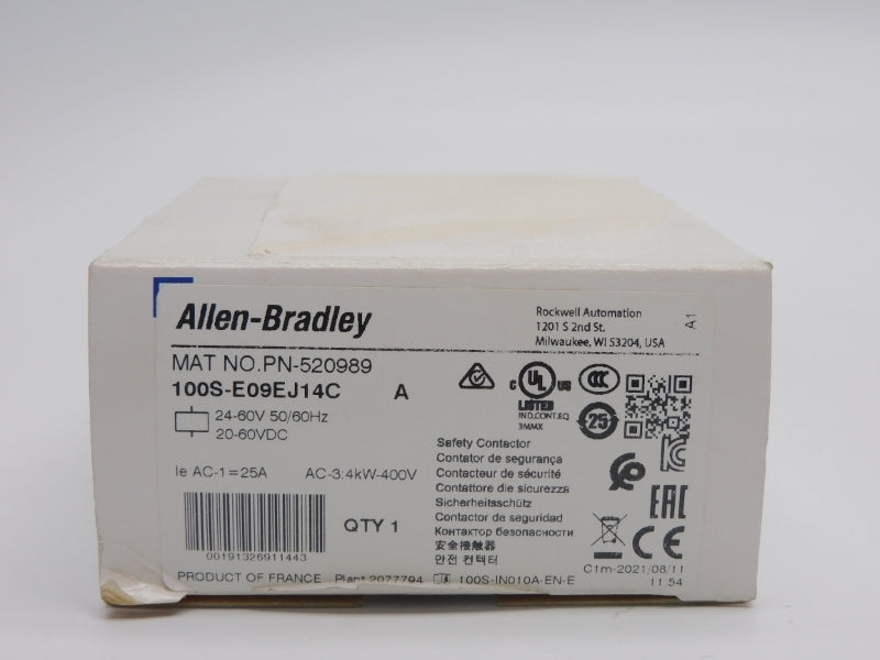 ALLEN BRADLEY 100S-E09EJ14C SER. A 20-60VDC 25A (WH) NSMP