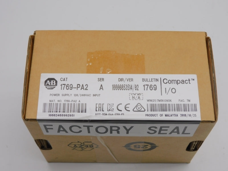 ALLEN BRADLEY 1769-PA2 SER. A VER. 02 120/240VAC DATE: 2016 NSFS