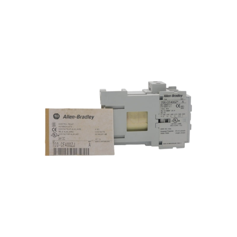 ALLEN BRADLEY 700-CF400ZJ SER. A 24VDC 20A UNMP
