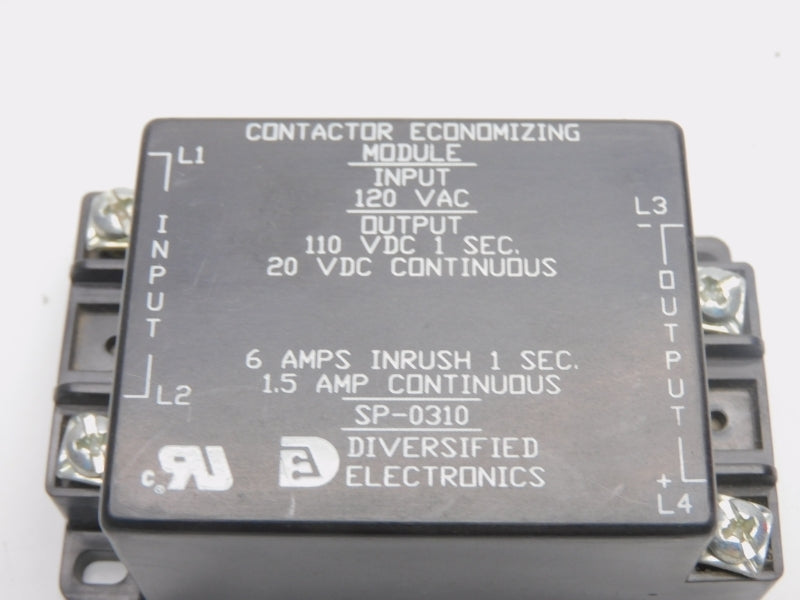 DIVERSIFIED ELECTRONICS SP-0310 120VAC 6A UNMP