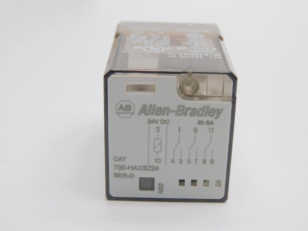 ALLEN BRADLEY 700-HAX3Z24 SER. D 24VDC 6A (WH) NSMP
