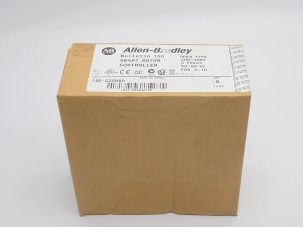 ALLEN BRADLEY 150-C25NBD SER. B F/W 2.10 200-480V (BR/WH) NSFS