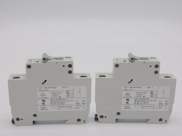 ALLEN BRADLEY 1492-SP1B300 SER. C 277VAC 30A (PKG OF 2) NSMP