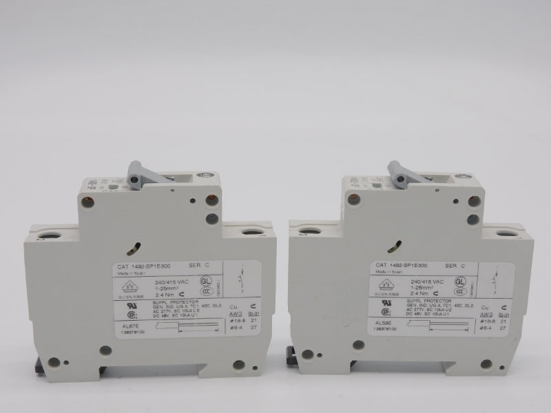 ALLEN BRADLEY 1492-SP1B300 SER. C 277VAC 30A (PKG OF 2) NSMP