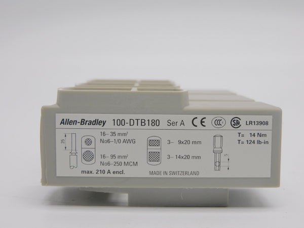 ALLEN BRADLEY 100-DTB180 SER. A 210A (PKG OF 2) NSMP