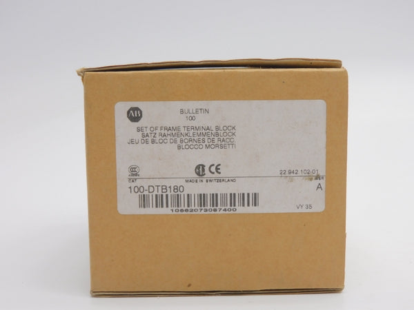 ALLEN BRADLEY 100-DTB180 SER. A 210A (PKG OF 2) NSMP