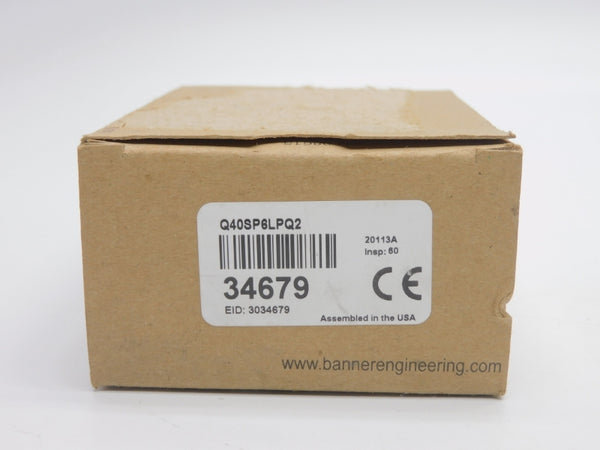 BANNER ENGINEERING Q40SP6LPQ2 34679 10-30VDC NSMP