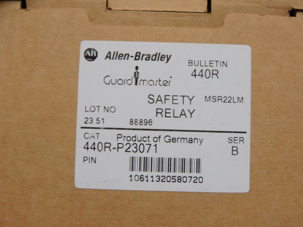 ALLEN BRADLEY 440R-P23071 SER. B 24VDC 3A (BR/WH) NSMP