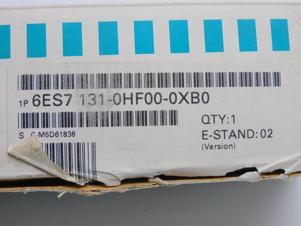 SIEMENS 6ES7131-0HF00-0XB0 VER. 02 120/230VAC NSMP