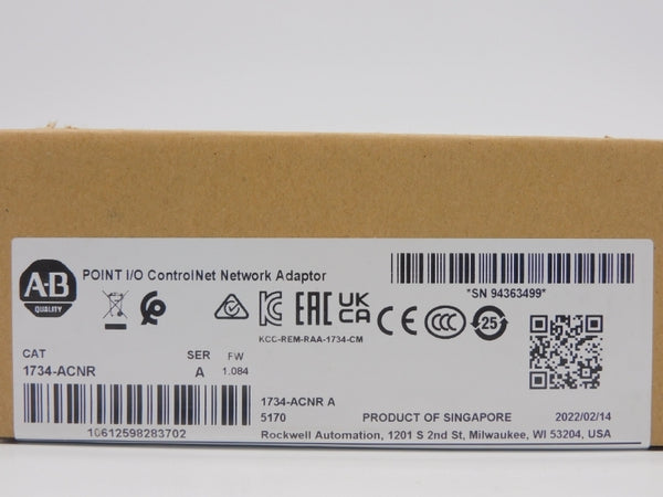 ALLEN BRADLEY 1734-ACNR SER. A F/W 1.084 DATE: 2022 NSFS