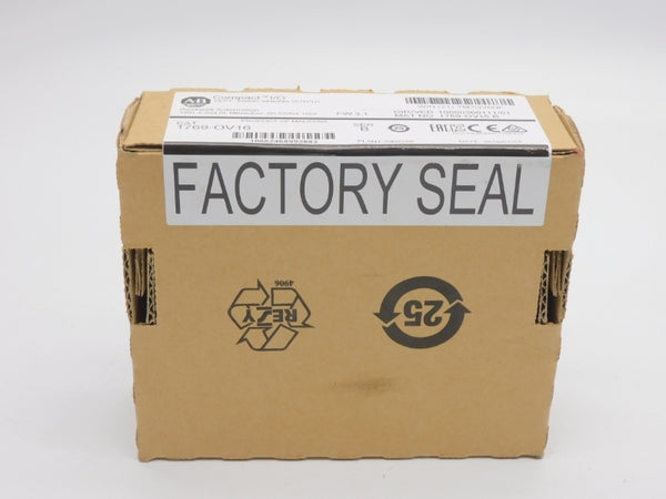 ALLEN BRADLEY 1769-OV16 SER. B F/W 3.1 VER. 01 24VDC DATE: 2018 NSFS