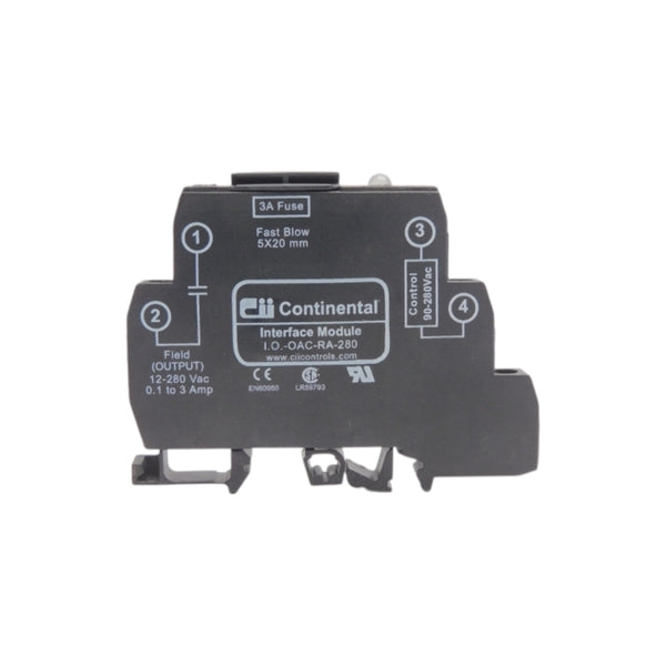 CONTINENTAL I.O.-OAC-RA-280 12-280VAC 3A NSNP