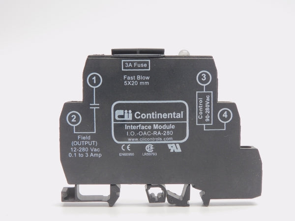 CONTINENTAL I.O.-OAC-RA-280 12-280VAC 3A NSNP