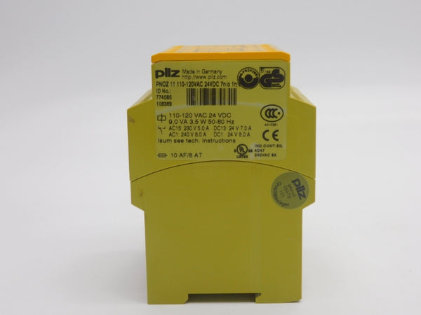PILZ PNOZ11-110-120VAC-24VDC-7N/O-1N/C 774085 110-120VAC 8.0A UNMP