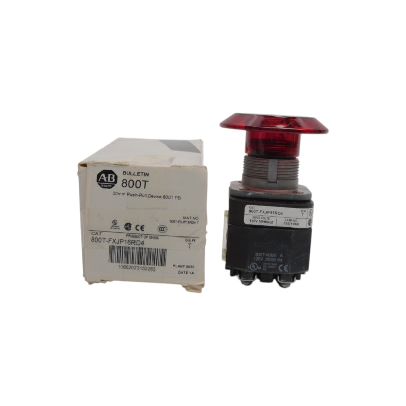 ALLEN BRADLEY 800T-FXJP16RD4 SER. T 120V (NO ACCESSPROES) (WH) NSMP