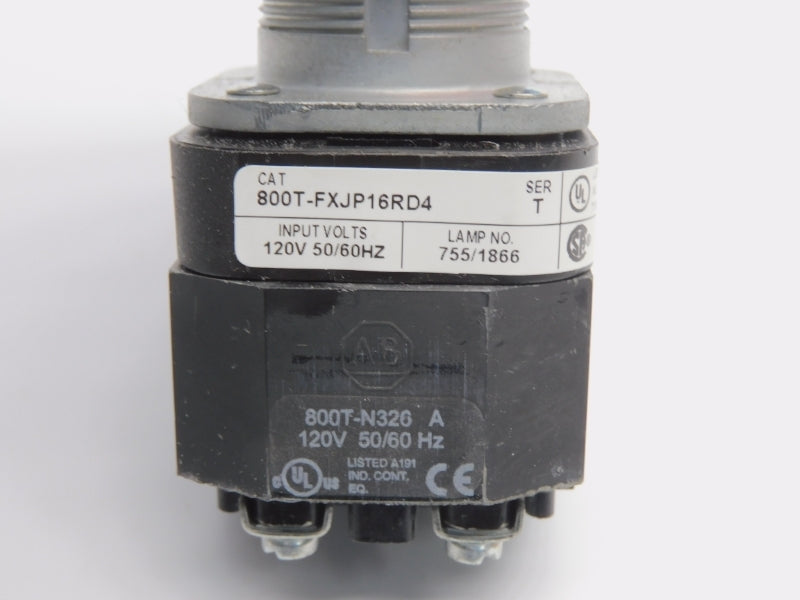ALLEN BRADLEY 800T-FXJP16RD4 SER. T 120V (NO ACCESSPROES) (WH) NSMP