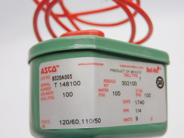 ASCO 8320A005 110/120V 100PSI 1/4" UNMP