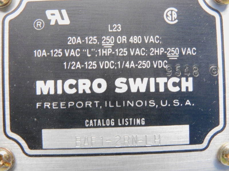 HONEYWELL BAF1-2RN-LH 480VAC 20A NSMP